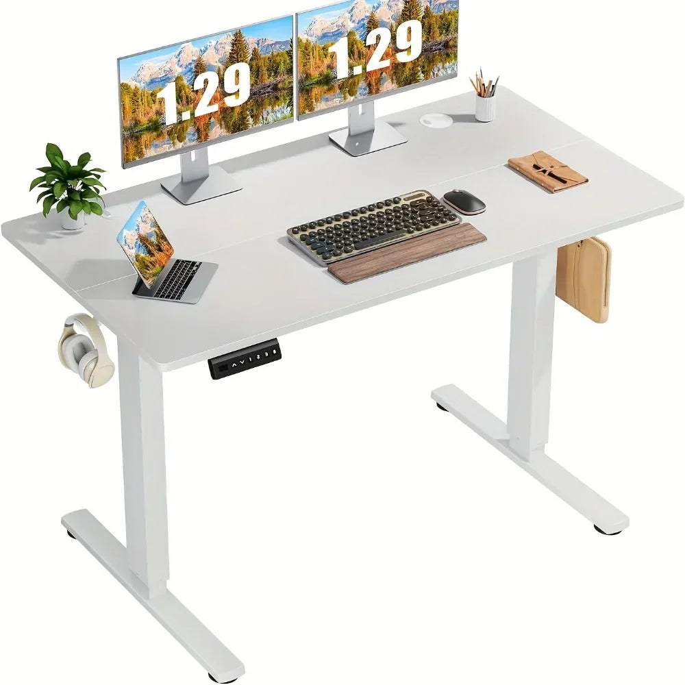48" Adjustable Height Electric Standing Desk – Ergonomic Sit-Stand Workstation for Home Office & Gaming, 4 Colors