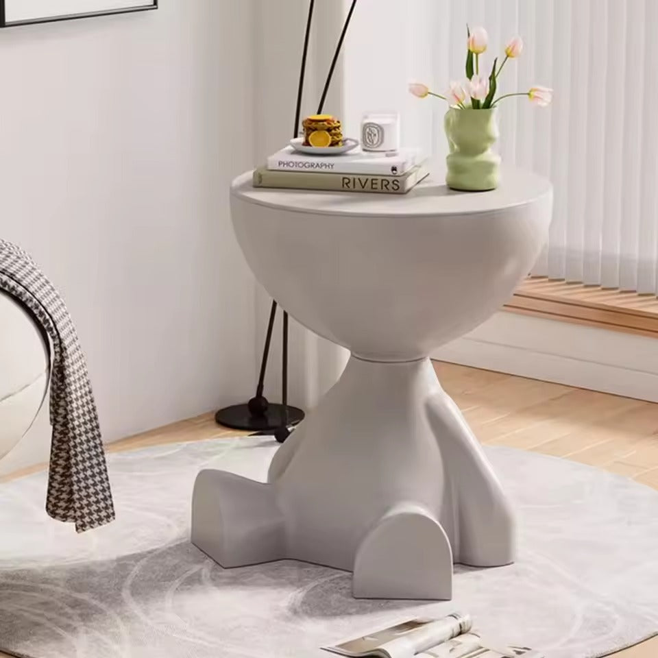 Small Flat Head Round Side Coffee Table