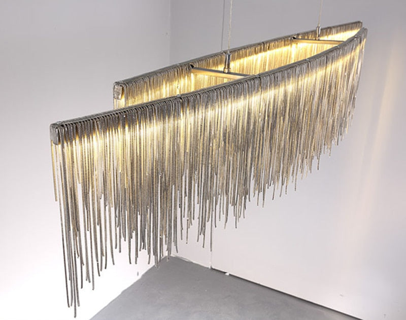 Charleston Tassel Fringe Ceiling Chandelier - Vintiige