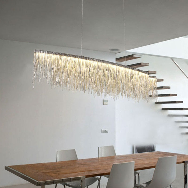 Charleston Tassel Fringe Ceiling Chandelier - Vintiige