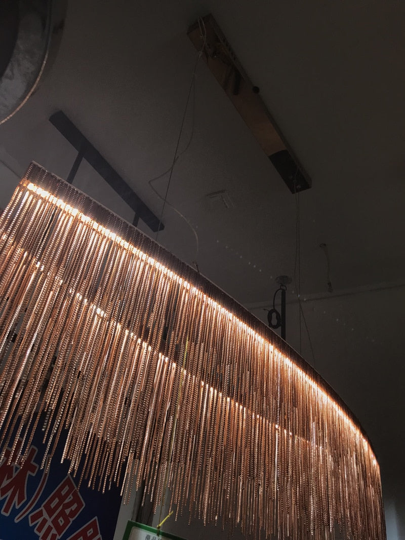 Charleston Tassel Fringe Ceiling Chandelier - Vintiige