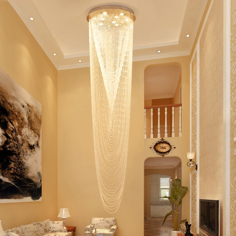 Rene Crystal Drape Chandelier - Vintiige