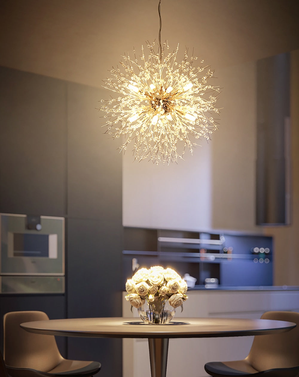 Crystal Dandelion Chandelier - Vintiige