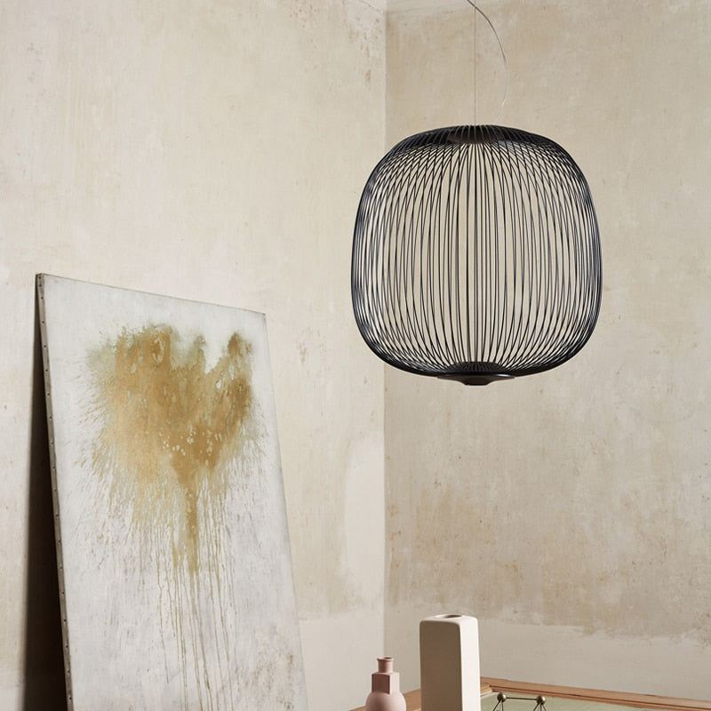 Nordic Foscarini Spokes Cage Ceiling Light - Vintiige