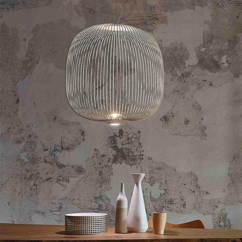 Nordic Foscarini Spokes Cage Ceiling Light - Vintiige