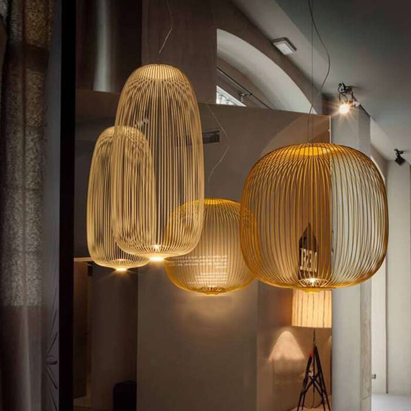 Nordic Foscarini Spokes Cage Ceiling Light - Vintiige