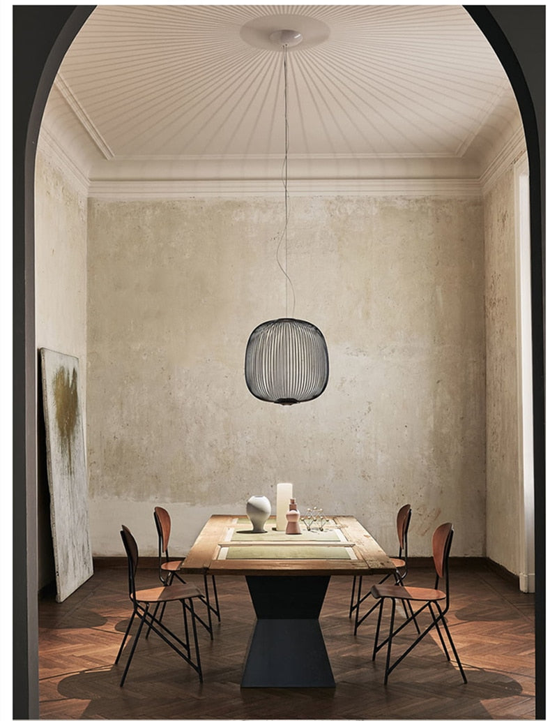 Nordic Foscarini Spokes Cage Ceiling Light - Vintiige