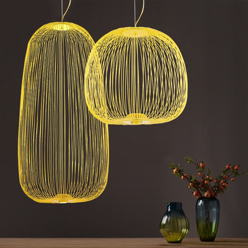 Nordic Foscarini Spokes Cage Ceiling Light - Vintiige