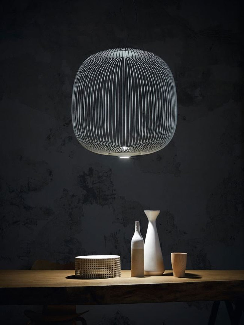 Nordic Foscarini Spokes Cage Ceiling Light - Vintiige