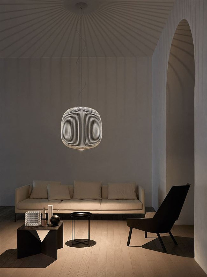 Nordic Foscarini Spokes Cage Ceiling Light - Vintiige