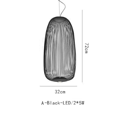 Nordic Foscarini Spokes Cage Ceiling Light - Vintiige