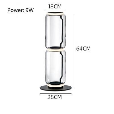 Glass Tubular Reflecting Floor Lamps