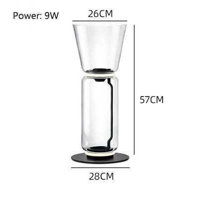 Glass Tubular Reflecting Floor Lamps