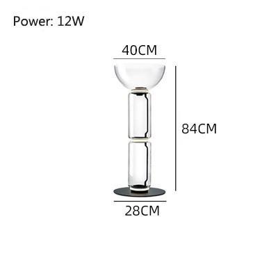 Glass Tubular Reflecting Floor Lamps