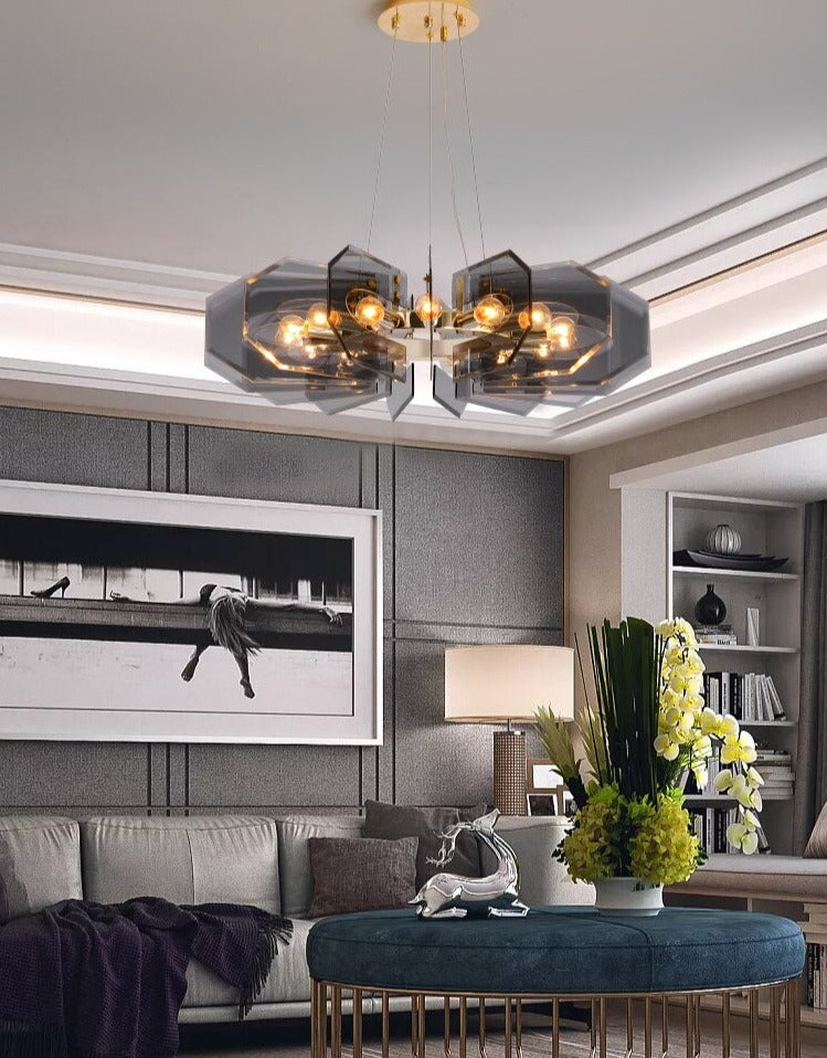 Grey Vortical LED Pendant Light