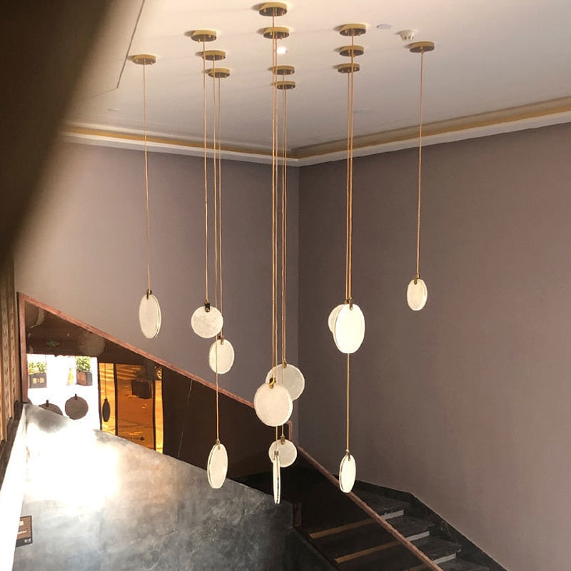 Marble Disc Pendant Ceiling Light