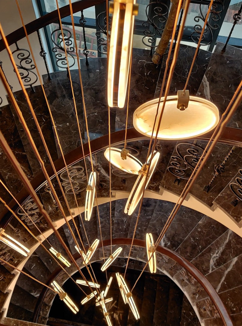 Marble Disc Pendant Ceiling Light