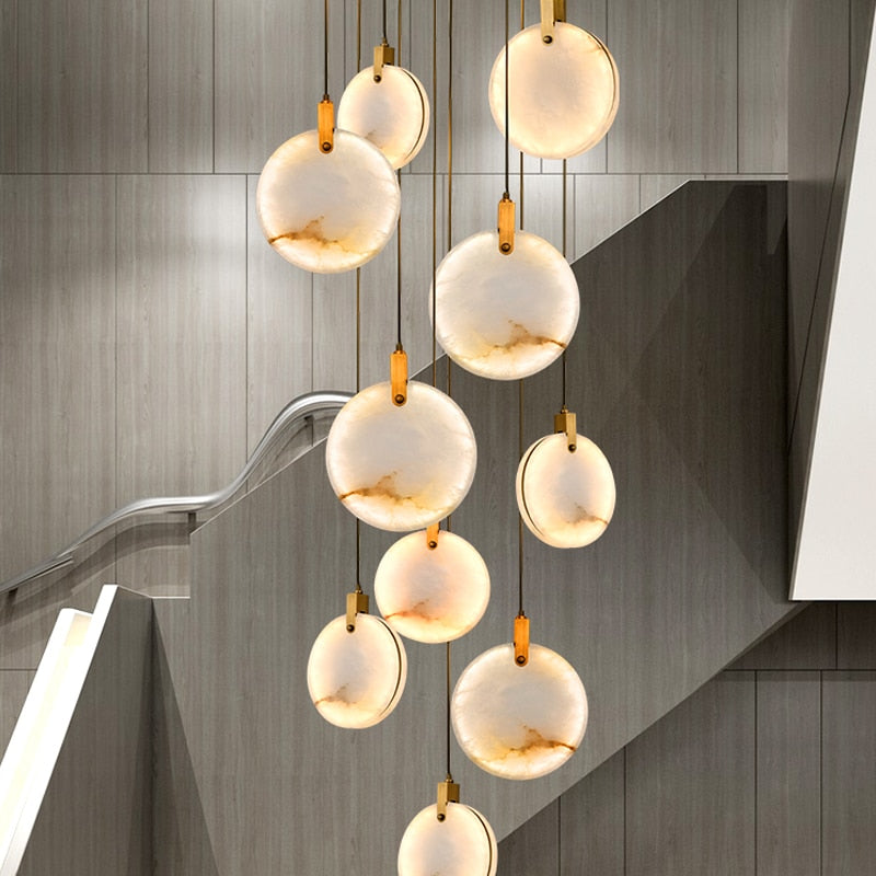 Marble Disc Pendant Ceiling Light