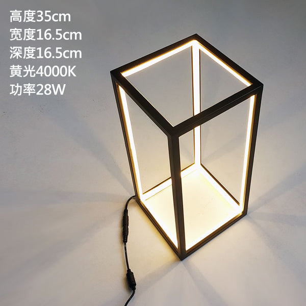 Rectangular Cuboid Table Lamp & Display box