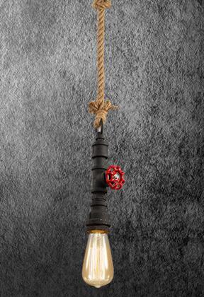 Rustic Pendant Rope Light - Vintiige
