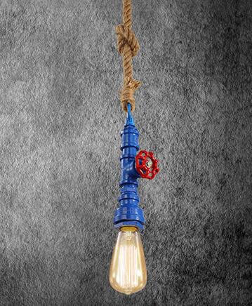 Rustic Pendant Rope Light - Vintiige
