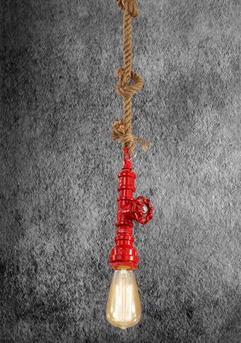 Rustic Pendant Rope Light - Vintiige