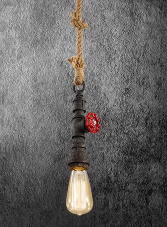 Rustic Pendant Rope Light - Vintiige