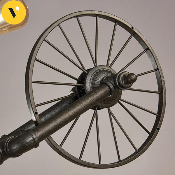 Industrial Water Pipe Bicycle Chandelier - Vintiige