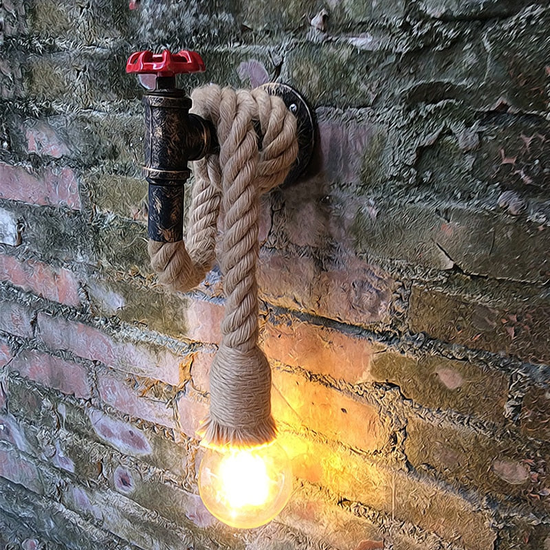 Wall Mounted Vintage Rope Light