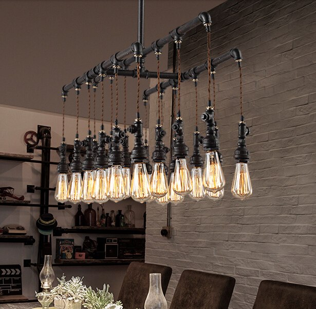 Steampunk Water Pipe Pendant Lights - Vintiige