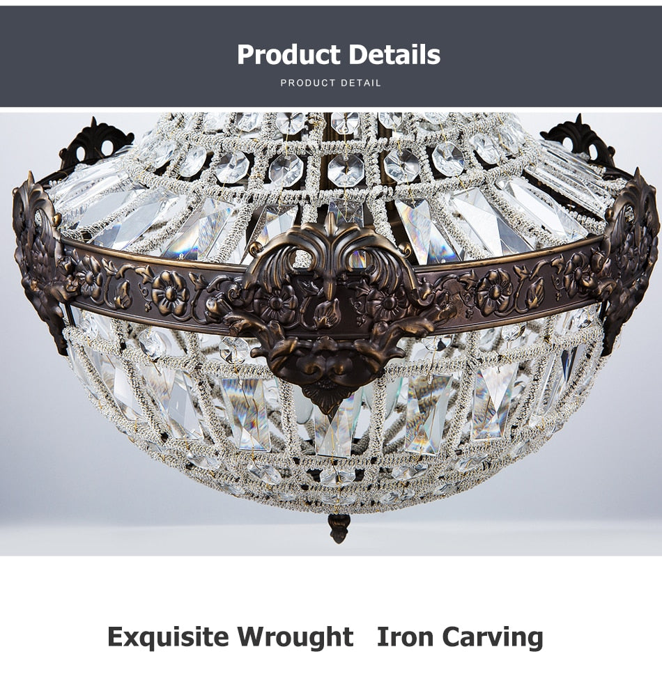 Regal Empire Crystal Chandelier - Vintiige