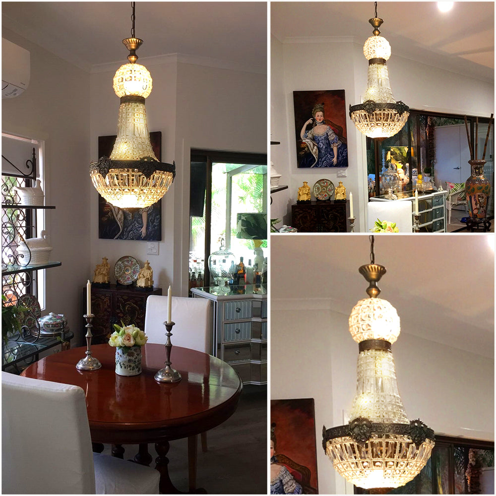 Regal Empire Crystal Chandelier - Vintiige
