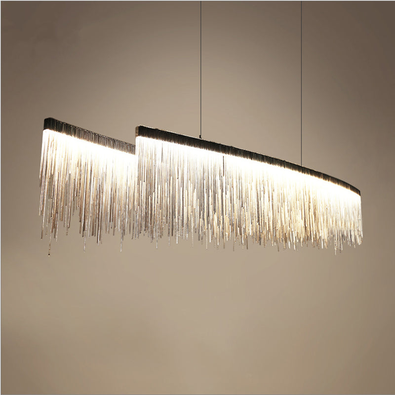 Charleston Tassel Fringe Ceiling Chandelier - Vintiige