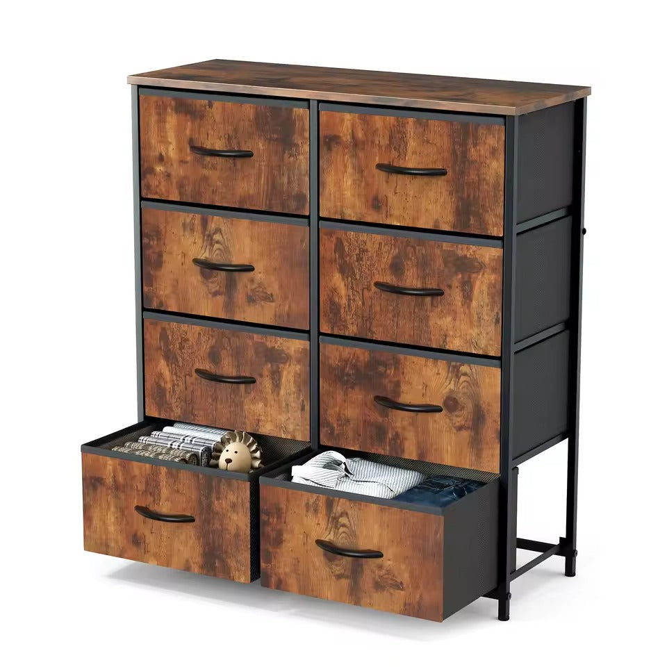 Kids' Storage Cabinet w/ 8 Fabric Drawers