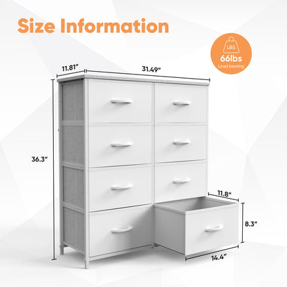 Kids' Storage Cabinet w/ 8 Fabric Drawers