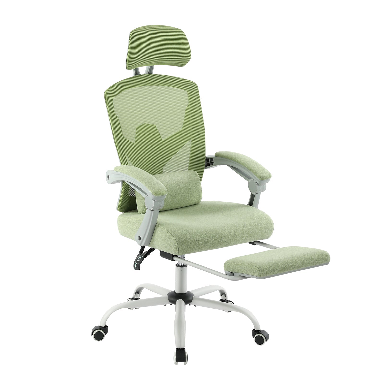 Reclining & Swivel Mesh Gaming Chair w/ Lumbar Support