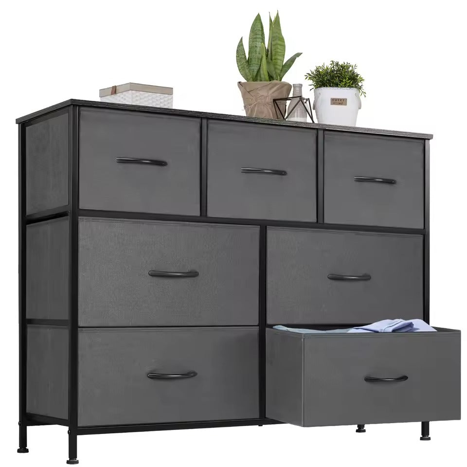 7-Drawer Fabric Dresser Clothes Storage Chest Bedroom Furniture