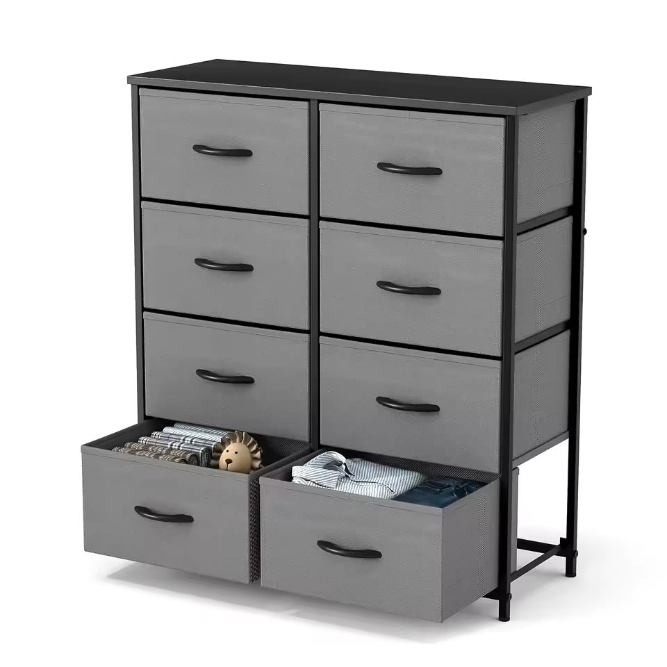 Kids' Storage Cabinet w/ 8 Fabric Drawers