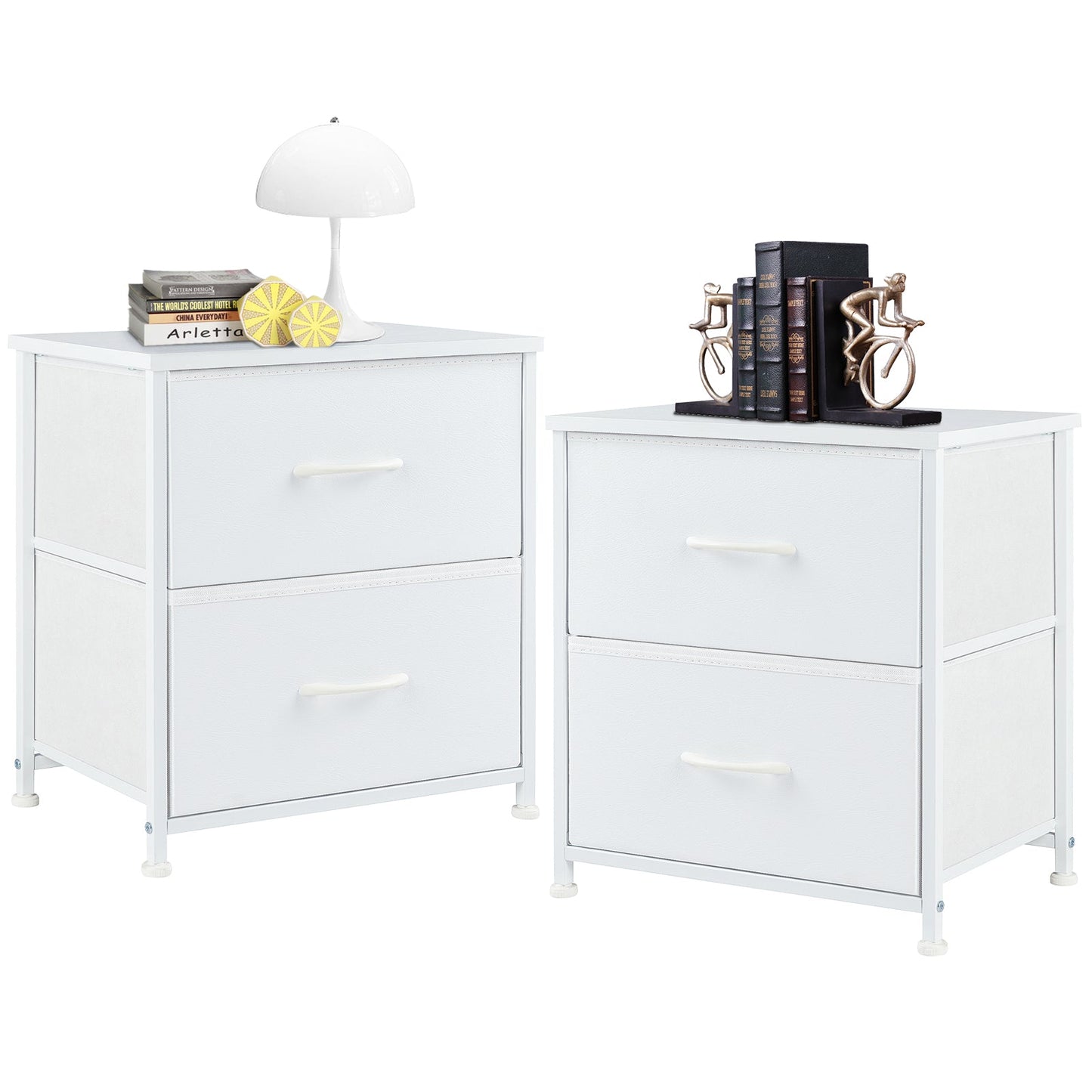 Fabric Drawer Cabinet (Set of 2) for Nightstands & Storage