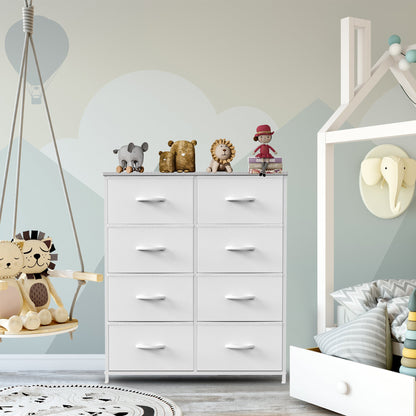 Kids' Storage Cabinet w/ 8 Fabric Drawers