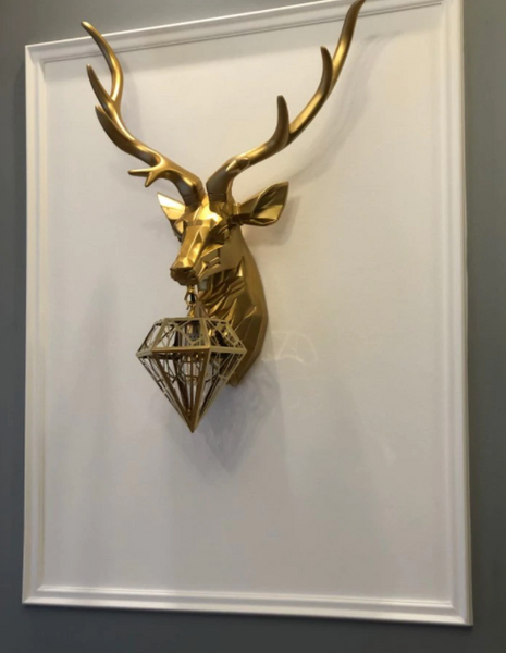 Deer Head Wall Light - Vintiige