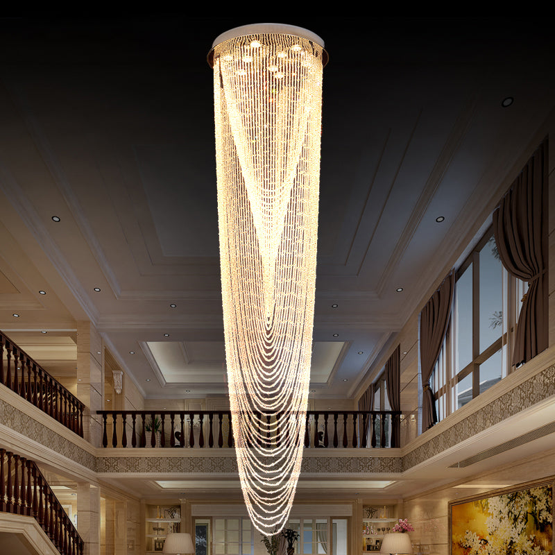 Rene Crystal Drape Chandelier - Vintiige