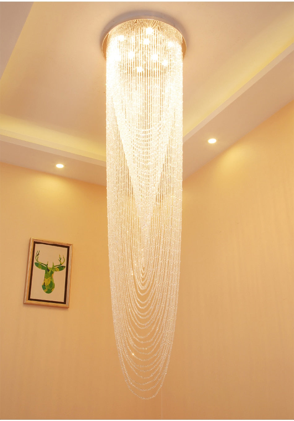 Rene Crystal Drape Chandelier - Vintiige