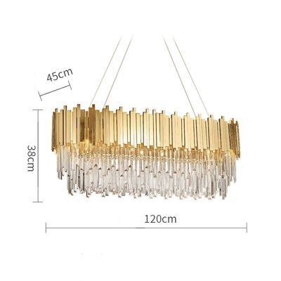 Argo Art Deco Circular Crystal Chandelier - Vintiige