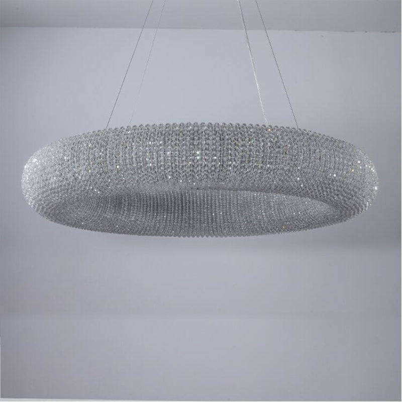Torus Crystal Chandelier Vintiige