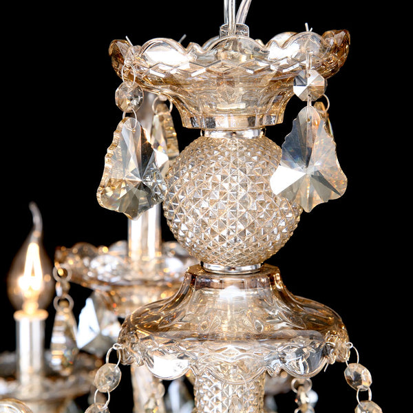 Large Parlour Crystal Candle Chandelier - Vintiige