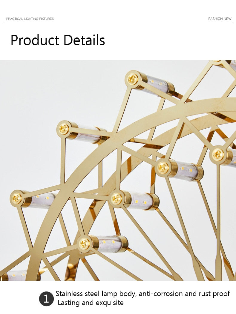 Rotating Ferris Wheel Desk Lamp