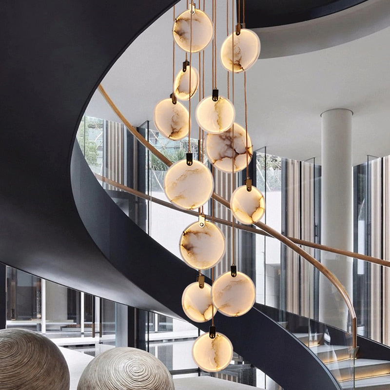 Marble Disc Pendant Ceiling Light