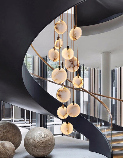 Marble Disc Pendant Ceiling Light