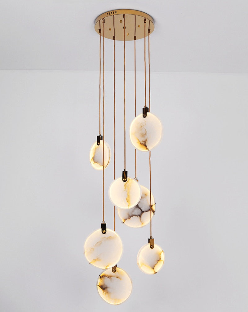 Marble Disc Pendant Ceiling Light